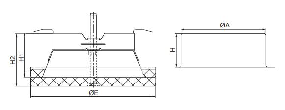 Dimension of Metal Air Valve-Supply (AVS)