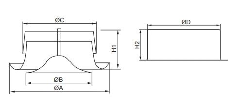 Dimension of Metal Air Valve-Supply (SAV)