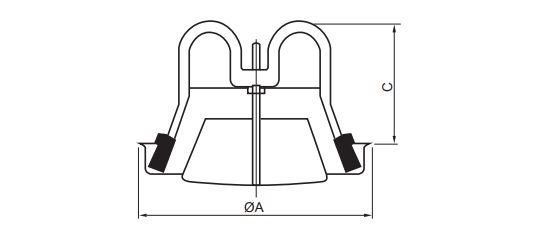 Dimension of Metal Exhaust Air Valve (AVM)