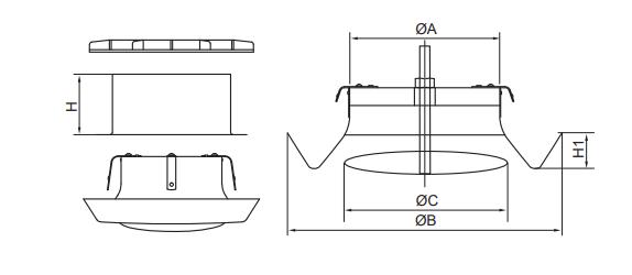 Dimension of Plastic Air Valve (PAV)