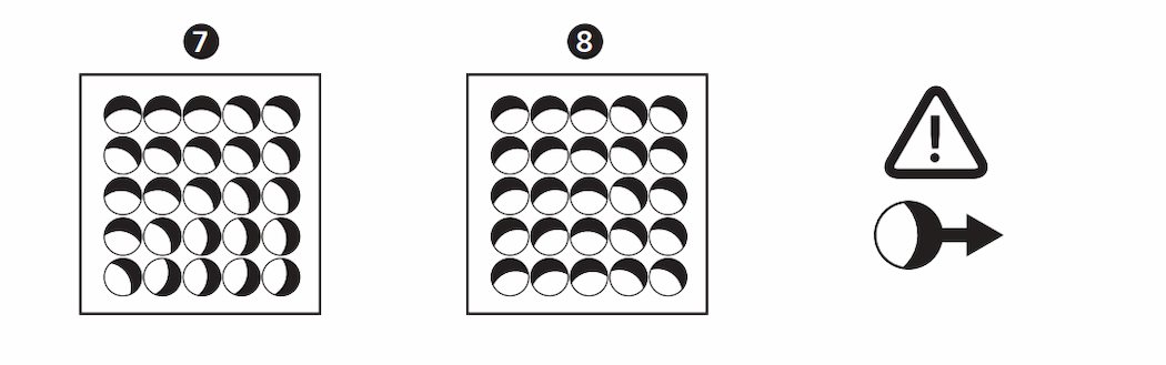 7. 2 H-way 8. 1-way Figure 9. Disc settings.