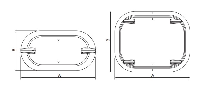 Dimension of Maintenance Access Door-Flat (FAC)