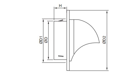 Dimension of Stainless Steel Louver-B Type (SSL-B)