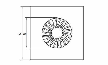 Dimension of Swirl Diffuser (SD-B)