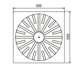 Dimension of Swirl Diffuser (SD-CB)