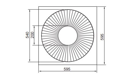 Dimension of Swirl Diffuser (SW)