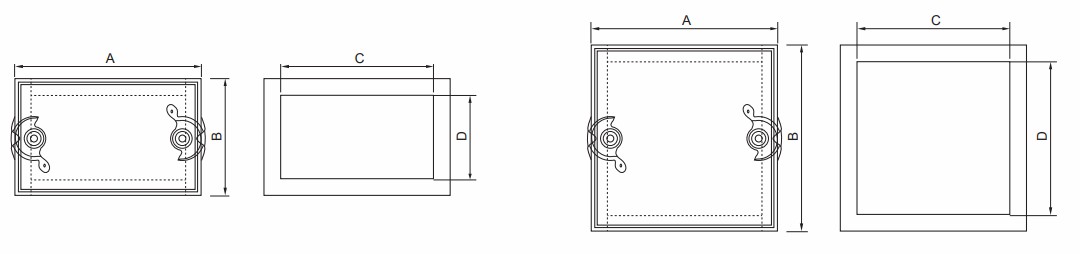 Dimension of Tabbed Access Door (TAD)