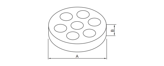 Dimension of Anti Vibration Rubber Mounts