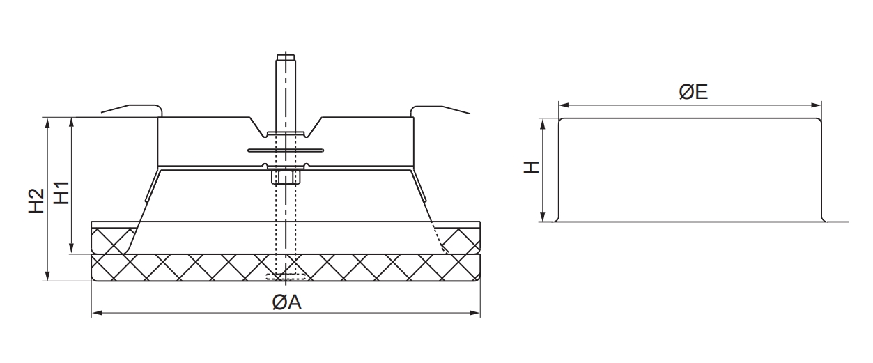 Dimension of Metal Air Valve-Supply (AVS)