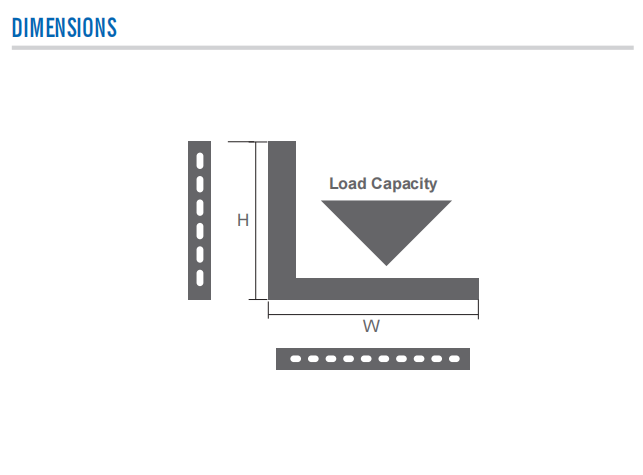 Dimension of Bracket for A/C Outdoor Unit (AC-1 AC-2 AC-3)