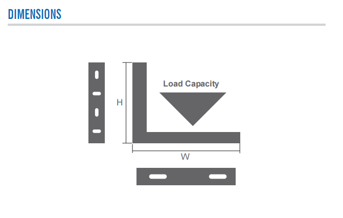 Dimension of Bracket for A/C Outdoor Unit (AI-1 AI-2 AI-3)